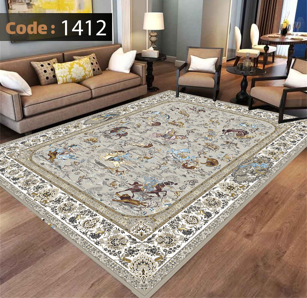 روفرشی کشدار مخمل شانل 4متری ۱۴۱۲