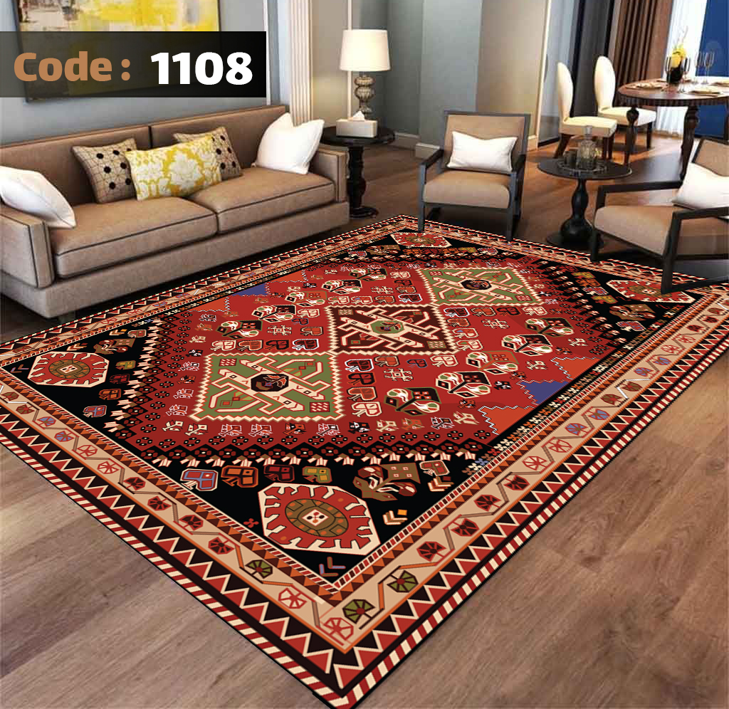 روفرشی کشدار مخمل شانل 12متری لاکی 1108