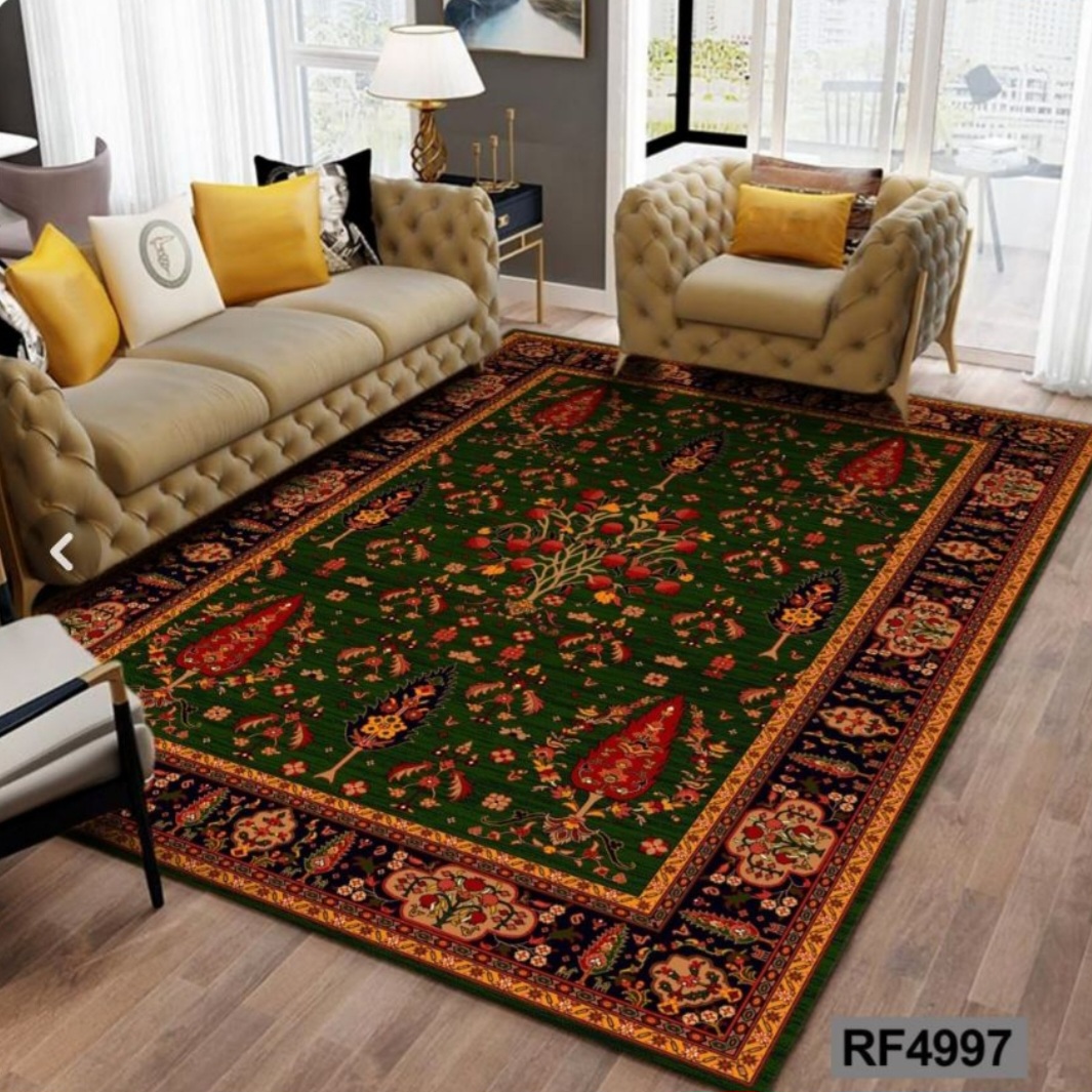 روفرشی کشدار مخمل شانل 6متری باغ انار