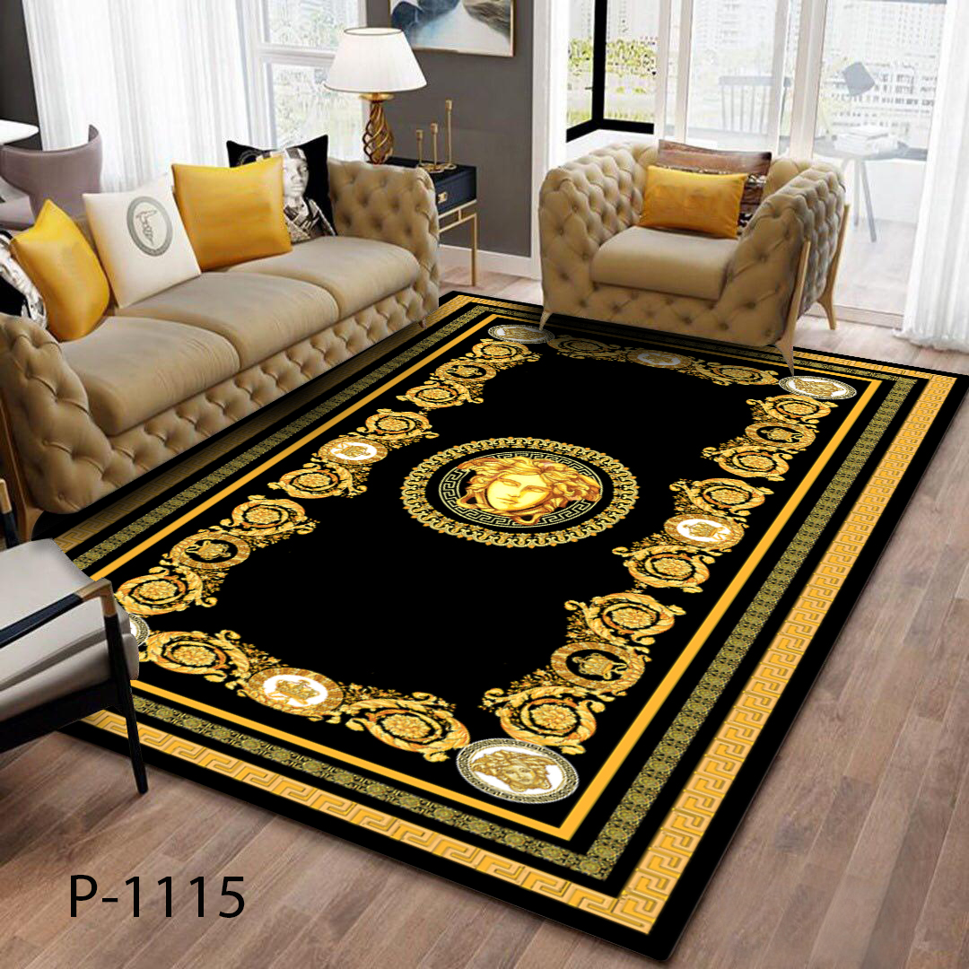 روفرشی کشدار مخمل شانل 4متری ورساچه p-1115