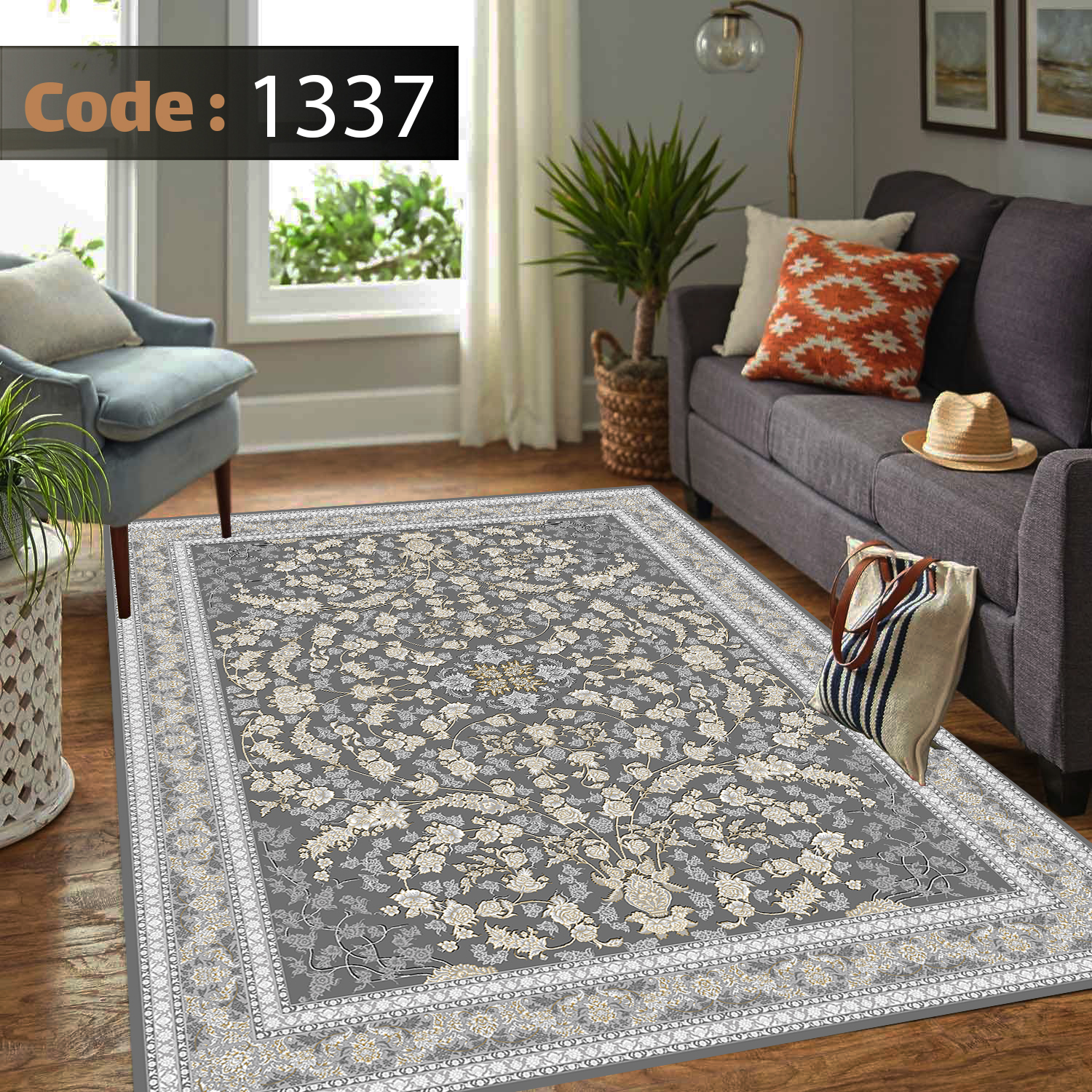 روفرشی کشدار مخمل شانل 12متری 1337