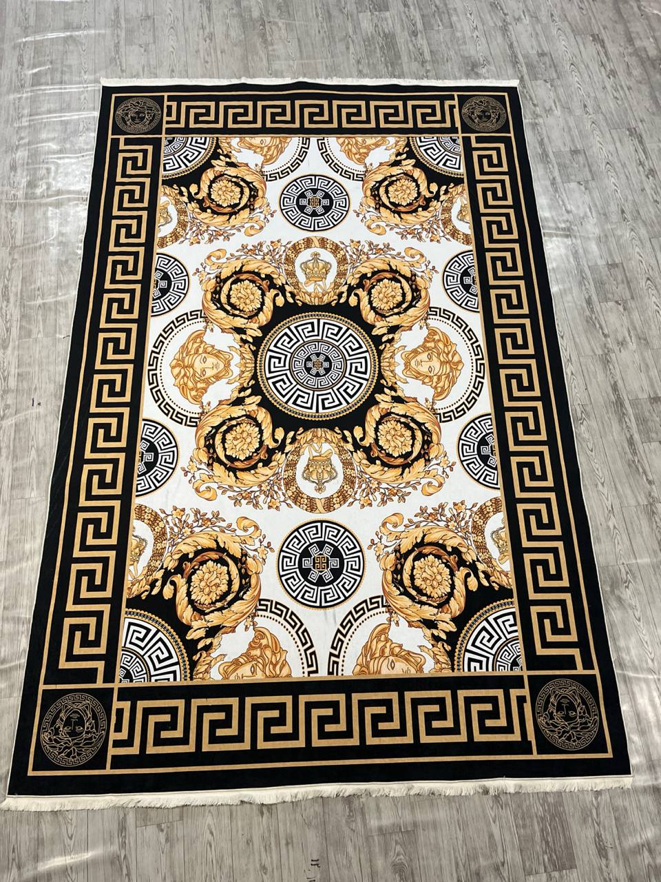 فرشینه 4متری نمد ۱۰۰۰ گرم مخمل شانل کد ۰۷۷۴ (آماده‌ارسال)